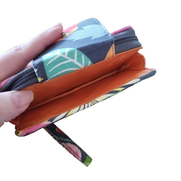 Vera Bradley Wristlet Jazzy Blooms Wallet Floral Colorful Please See Description - Picture 7 of 8